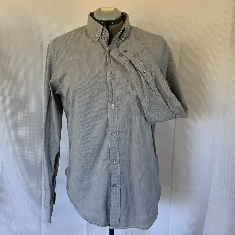 Banana Republic grey long sleeve button down shirt, slim fit size M